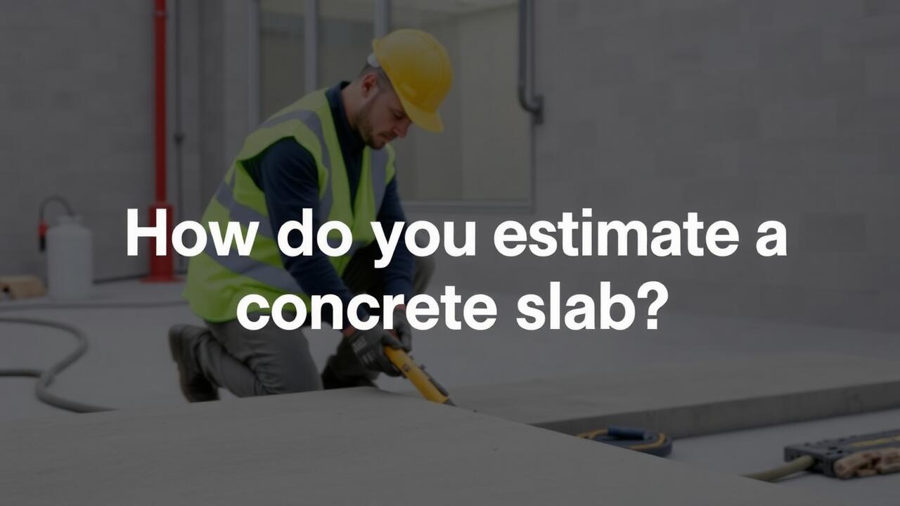 How do you estimate a concrete slab?