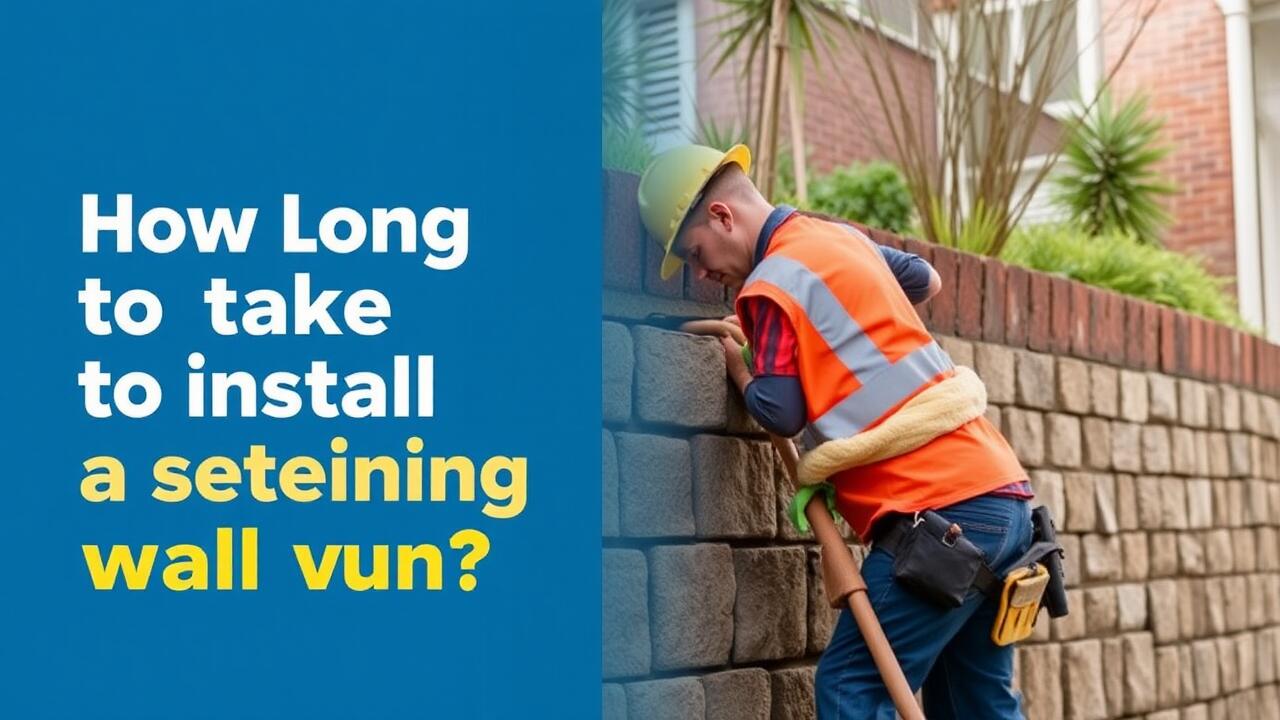 How long does it take to install a retaining wall?