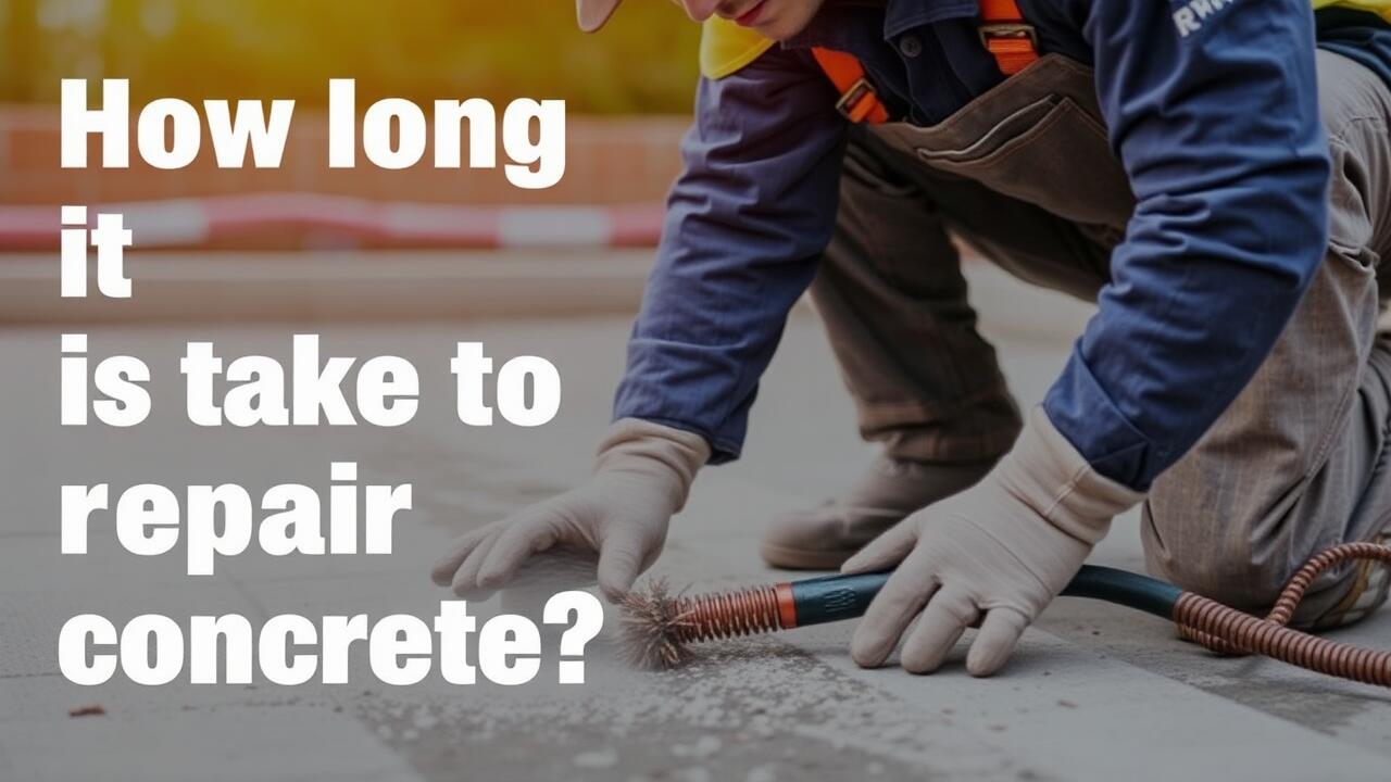 How long does it take to repair concrete?