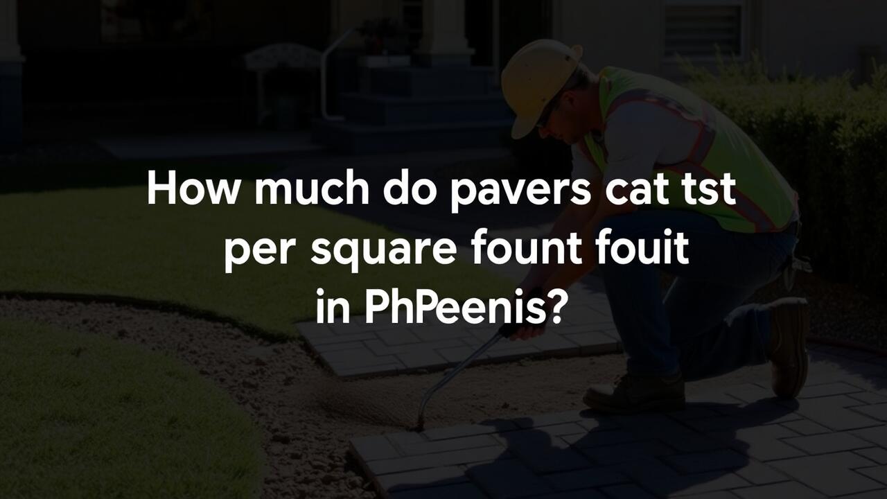 How much do pavers cost per square foot in Phoenix?