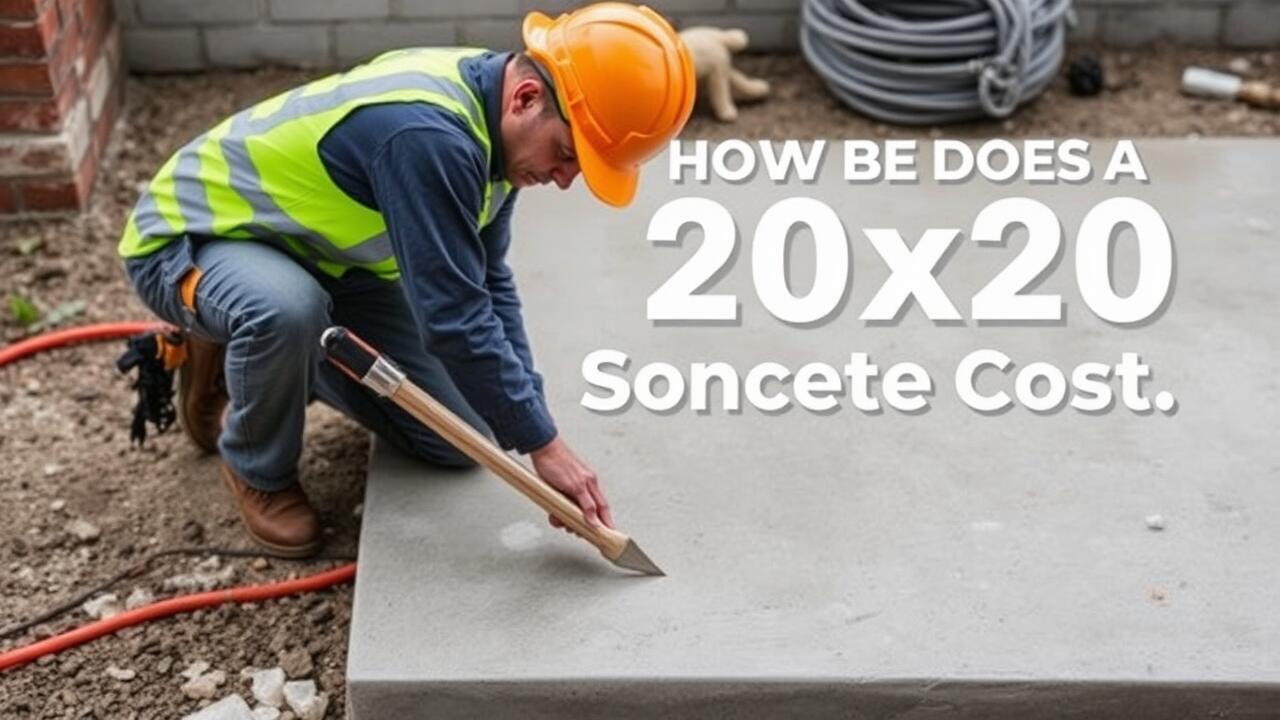 How much does a 20x20 concrete slab cost?