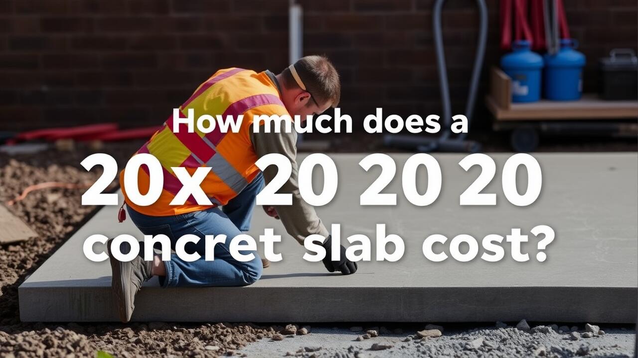 How much does a 20x20 concrete slab cost?