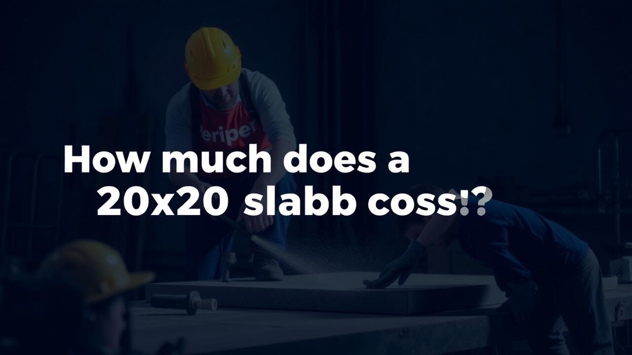 How much does a 20x20 slab cost?