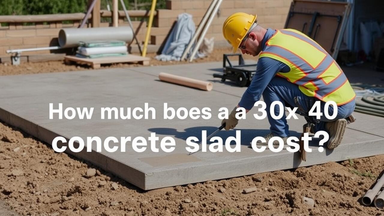 How much does a 30x40 concrete slab cost?