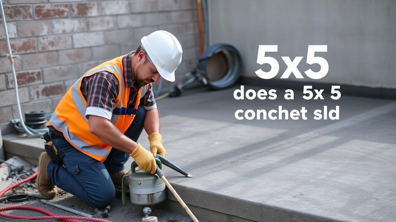 How much does a 5x5 concrete slab cost?