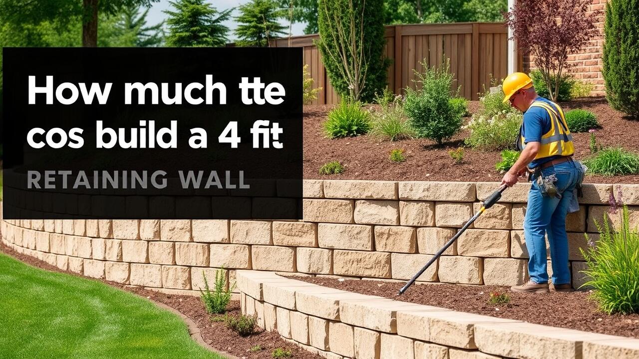 How much does it cost to build a 4 foot retaining wall?