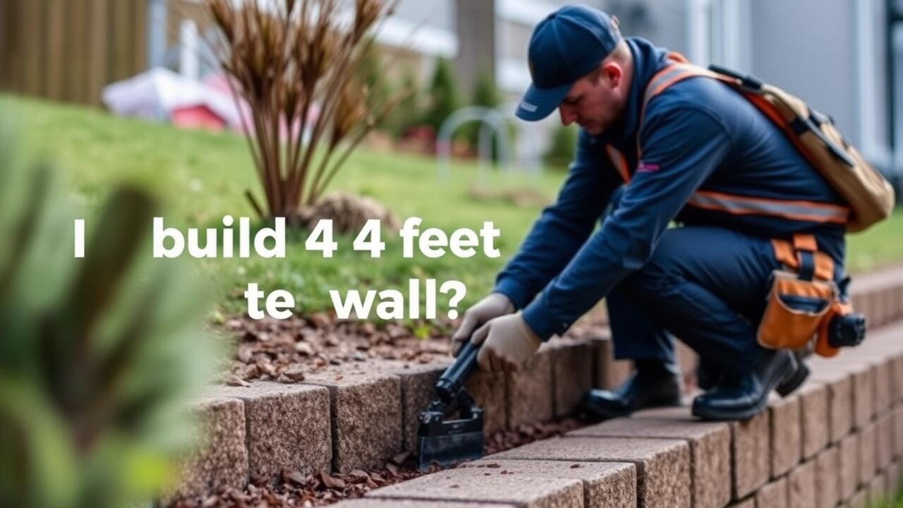 How much does it cost to build a 4 foot retaining wall?