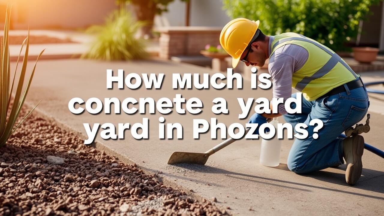 How much is concrete a yard in Phoenix?