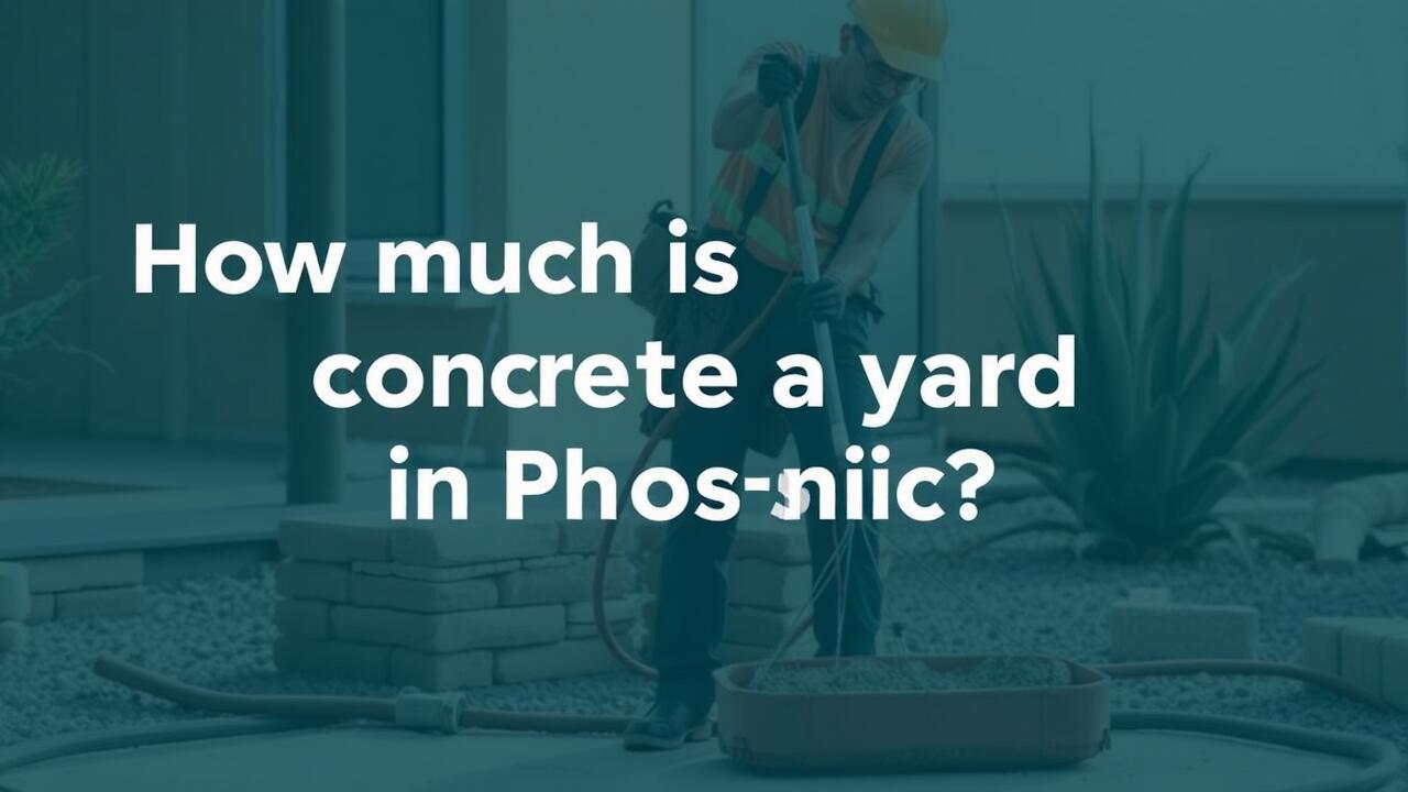 How much is concrete a yard in Phoenix?