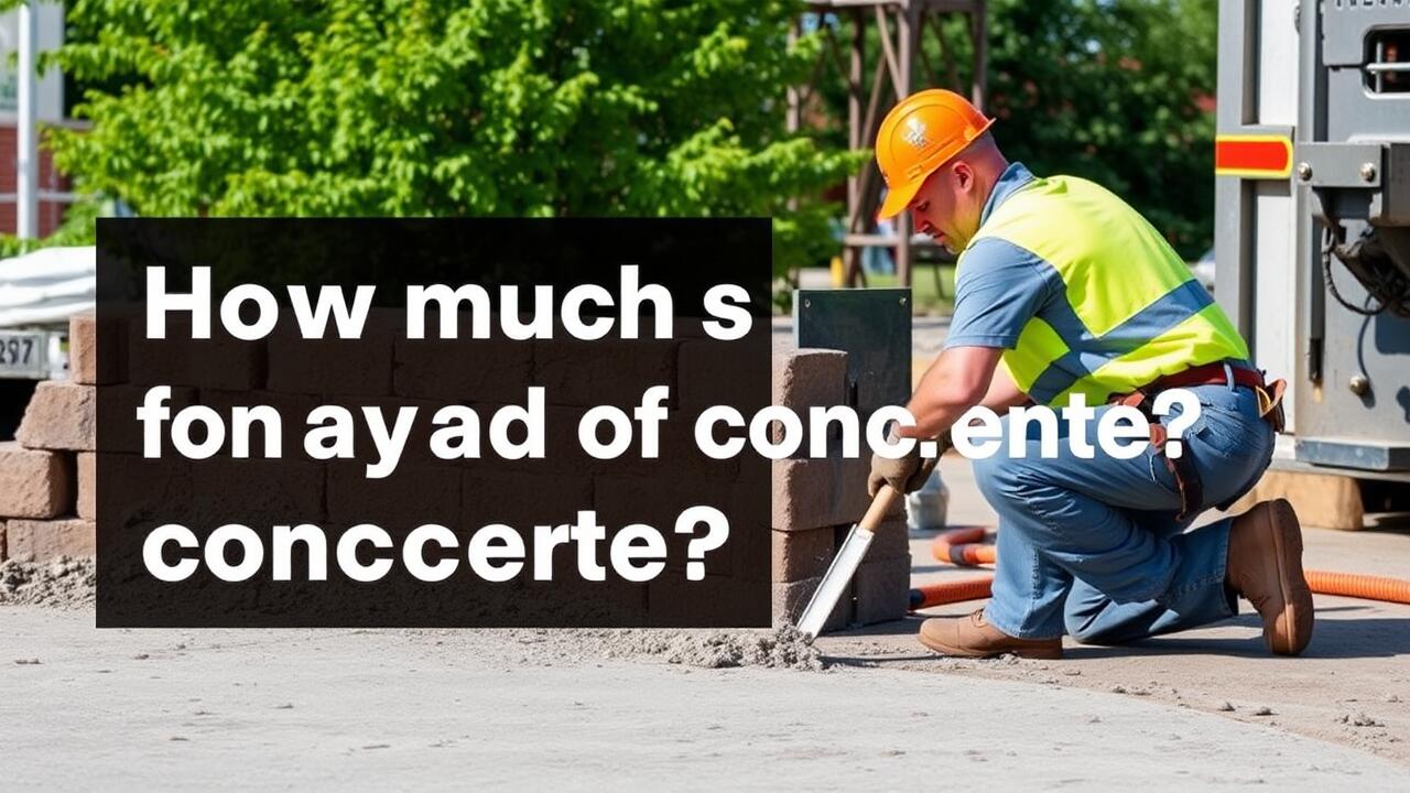 How much should I pay for a yard of concrete?