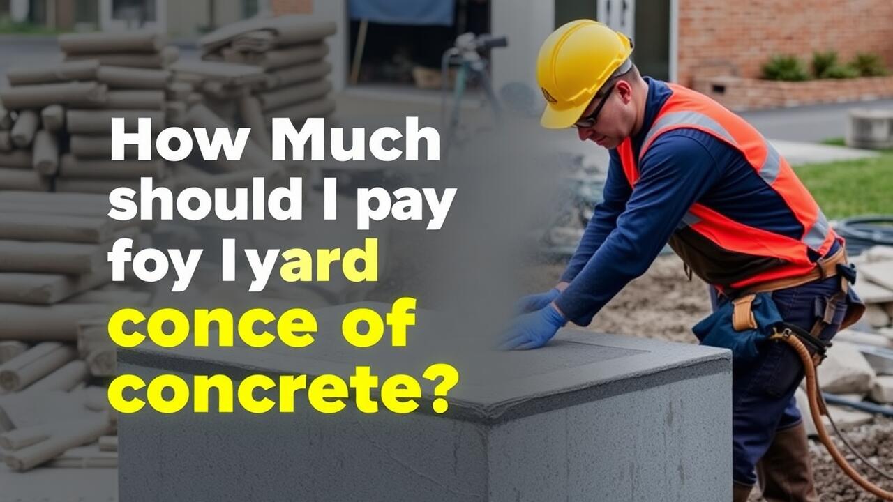 How much should I pay for a yard of concrete?