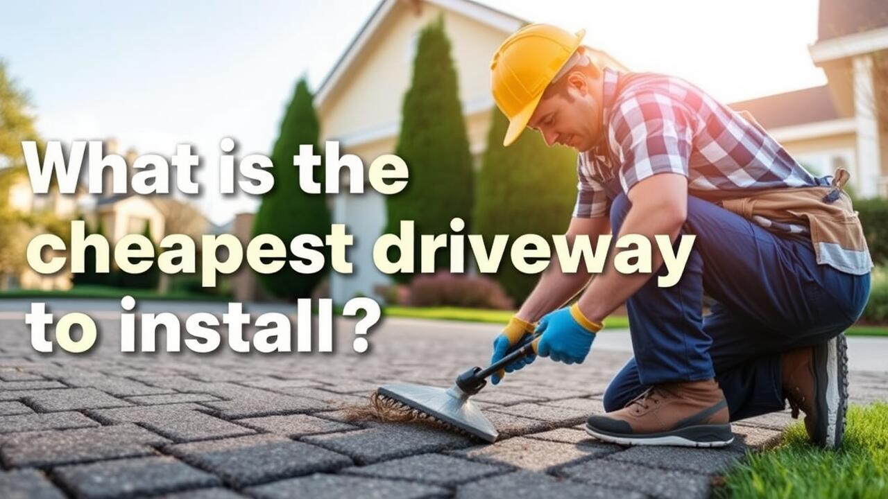 What is the cheapest driveway to install?