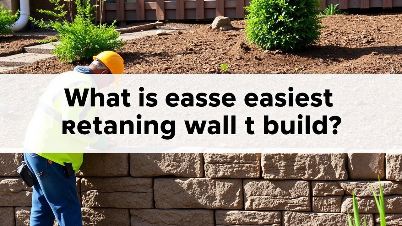 What is the easiest retaining wall to build?