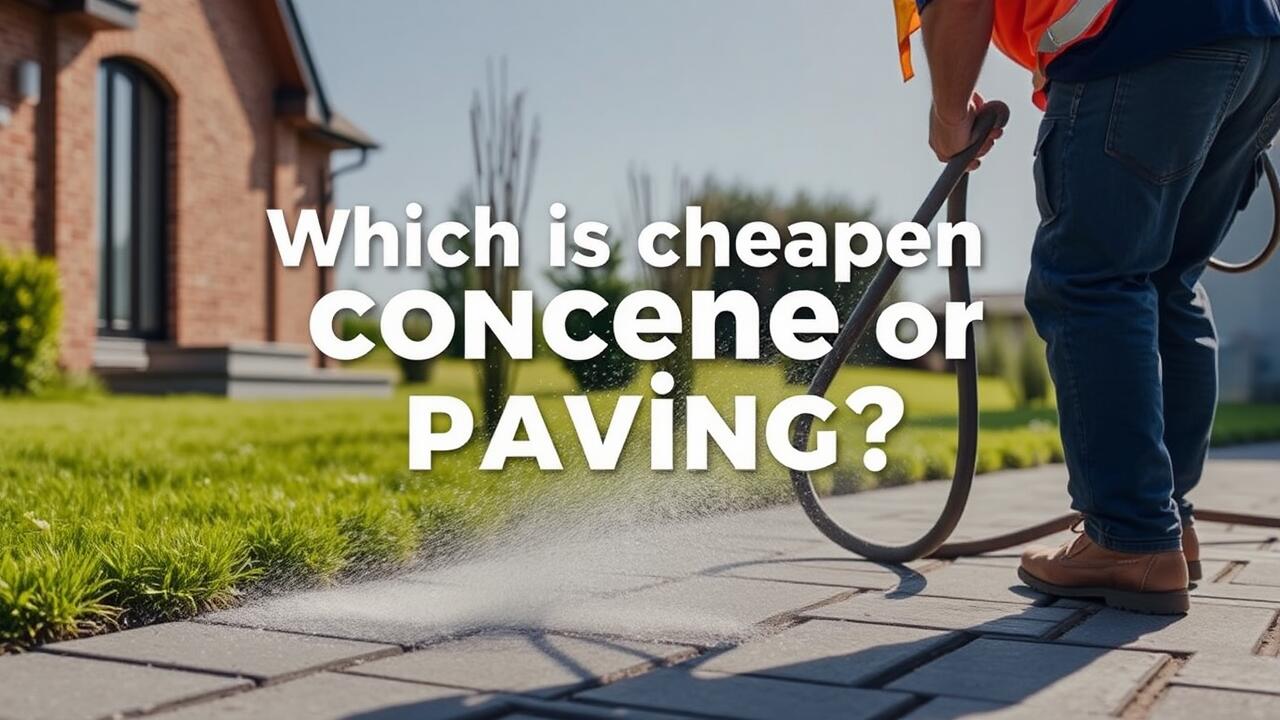 Which is cheaper concrete or paving?