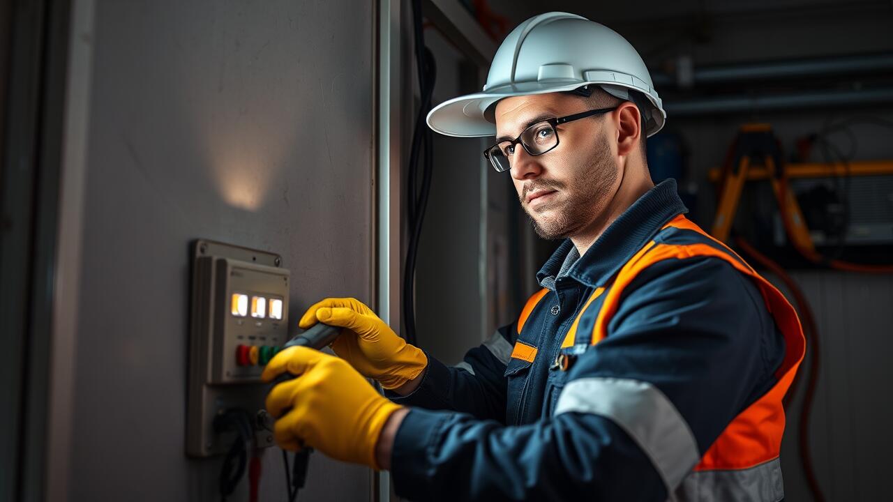 Is it safe for the electrician to carry out electrical repairs?