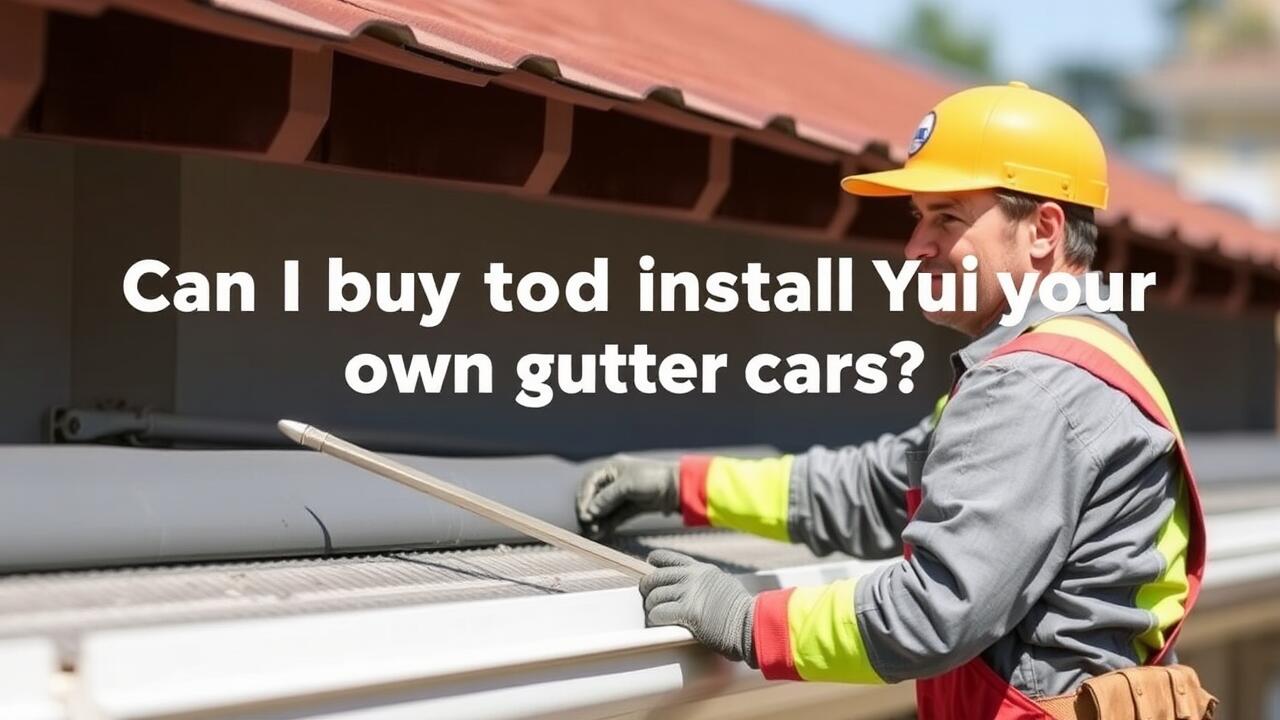 Can I buy and install my own gutter guards?