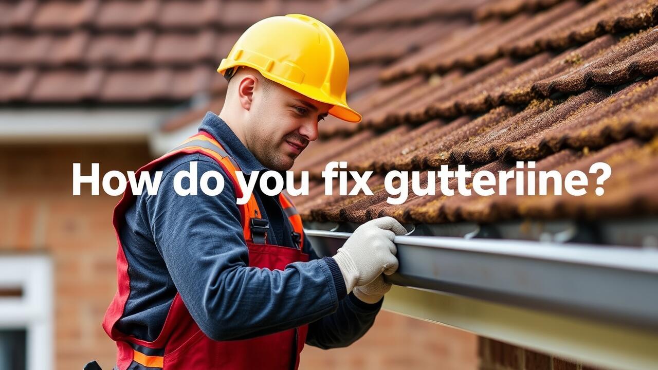 How do you fix guttering?