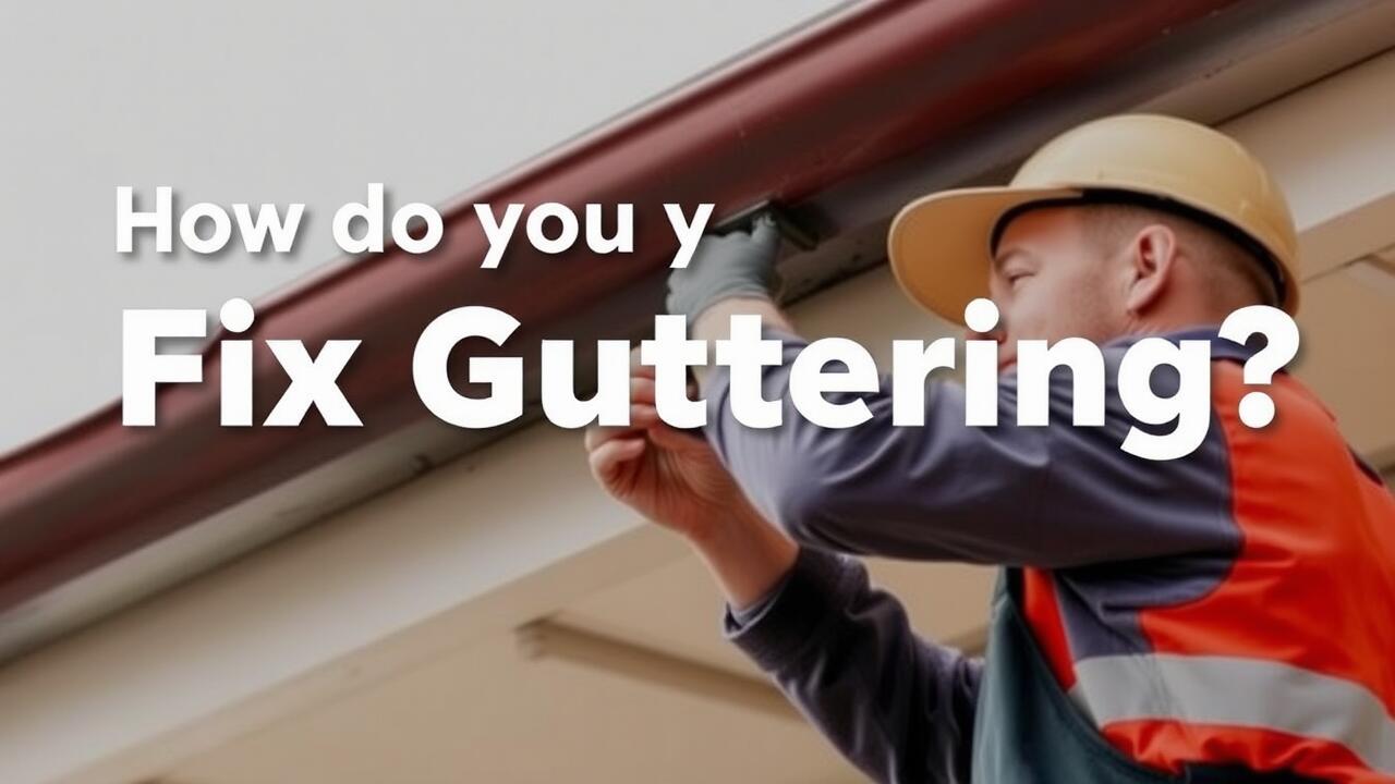 How do you fix guttering?