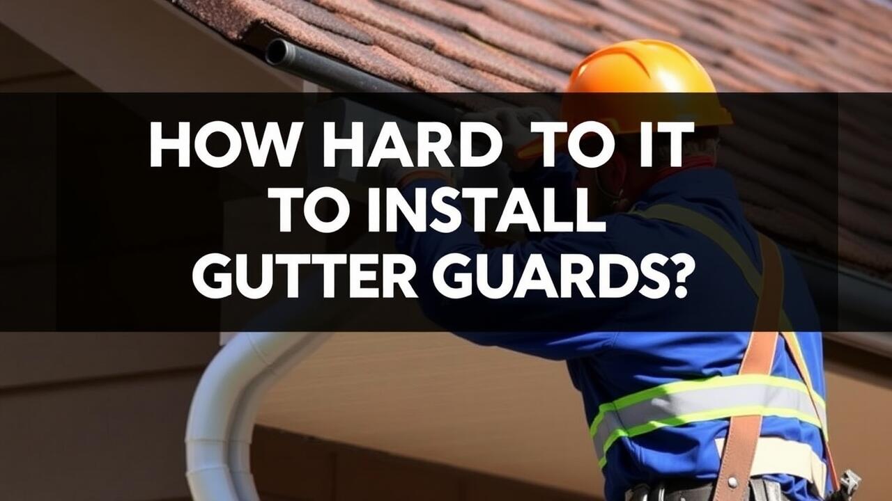 How hard is it to install gutter guards?