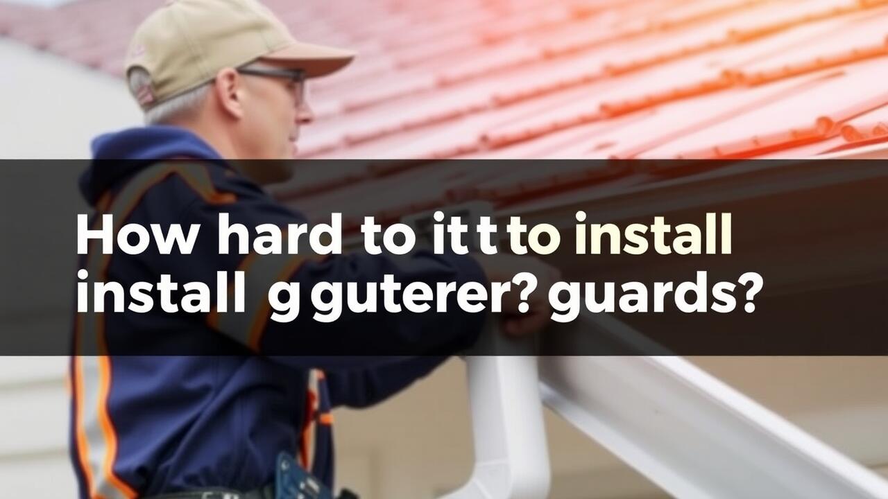 How hard is it to install gutter guards?