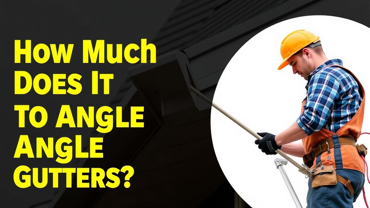 How much does it cost to angle gutters?