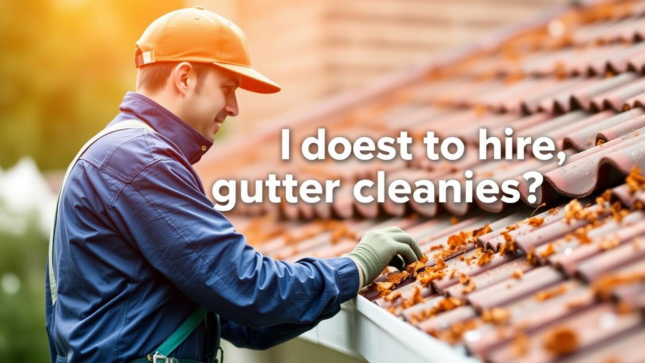 How much does it cost to hire gutter cleaners?