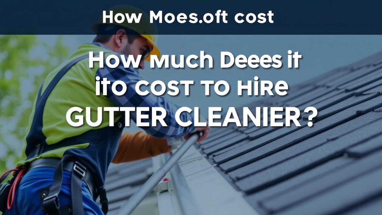 How much does it cost to hire gutter cleaners?