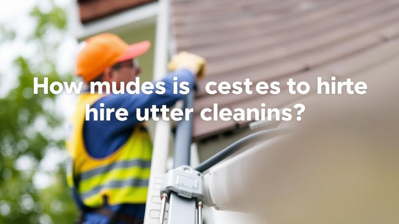 How much does it cost to hire gutter cleaners?