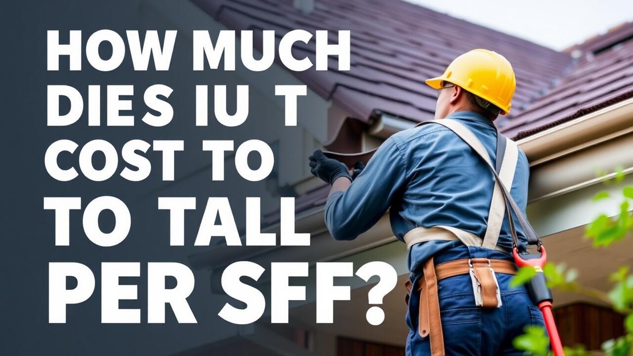 How much does it cost to install gutters per SF?