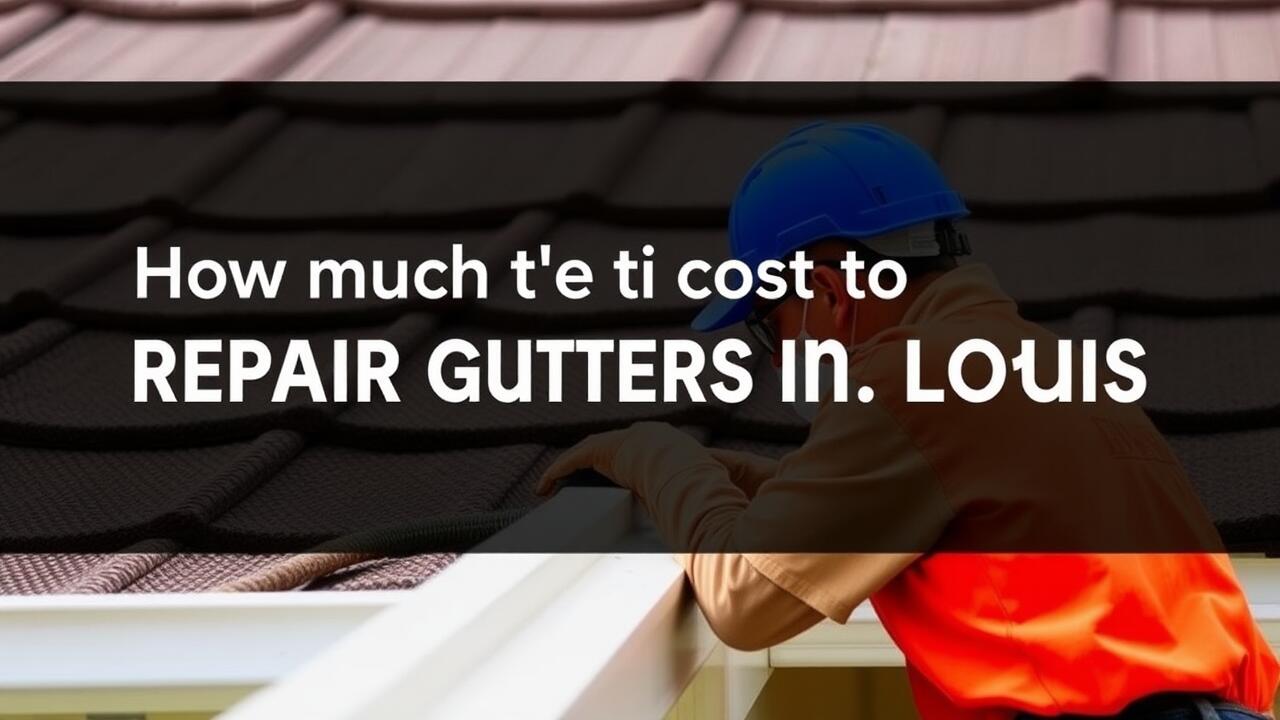 How much does it cost to repair gutters in St Louis?