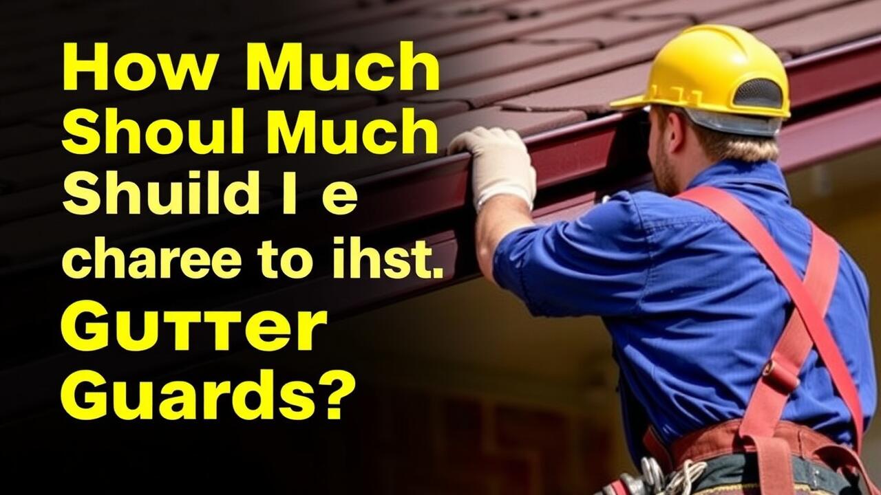 How much should I charge to install gutter guards?