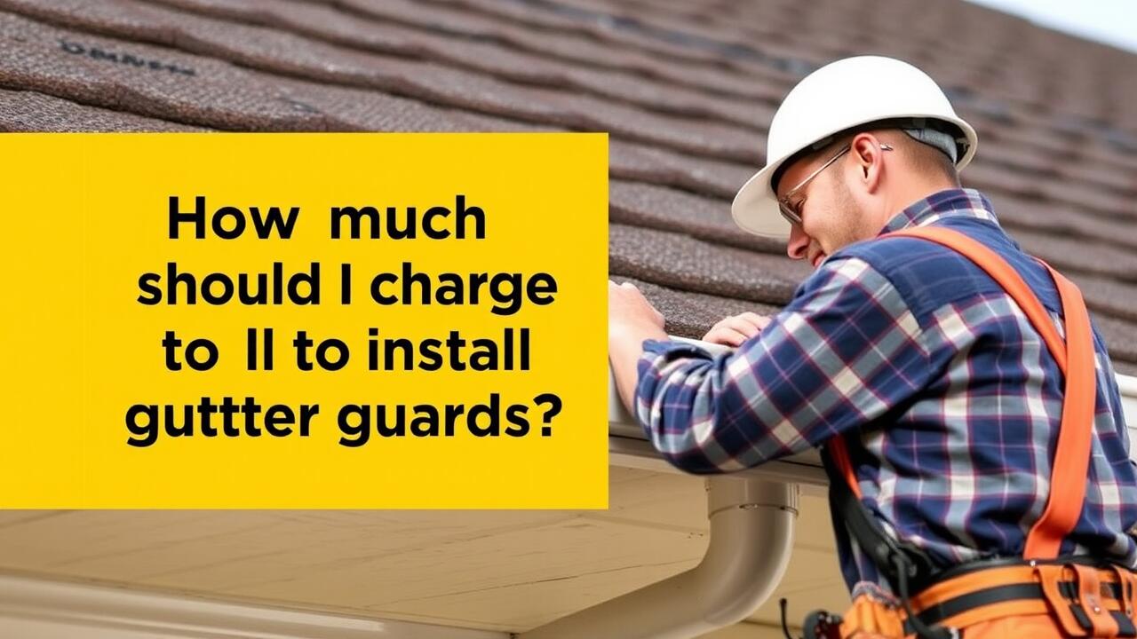 How much should I charge to install gutter guards?