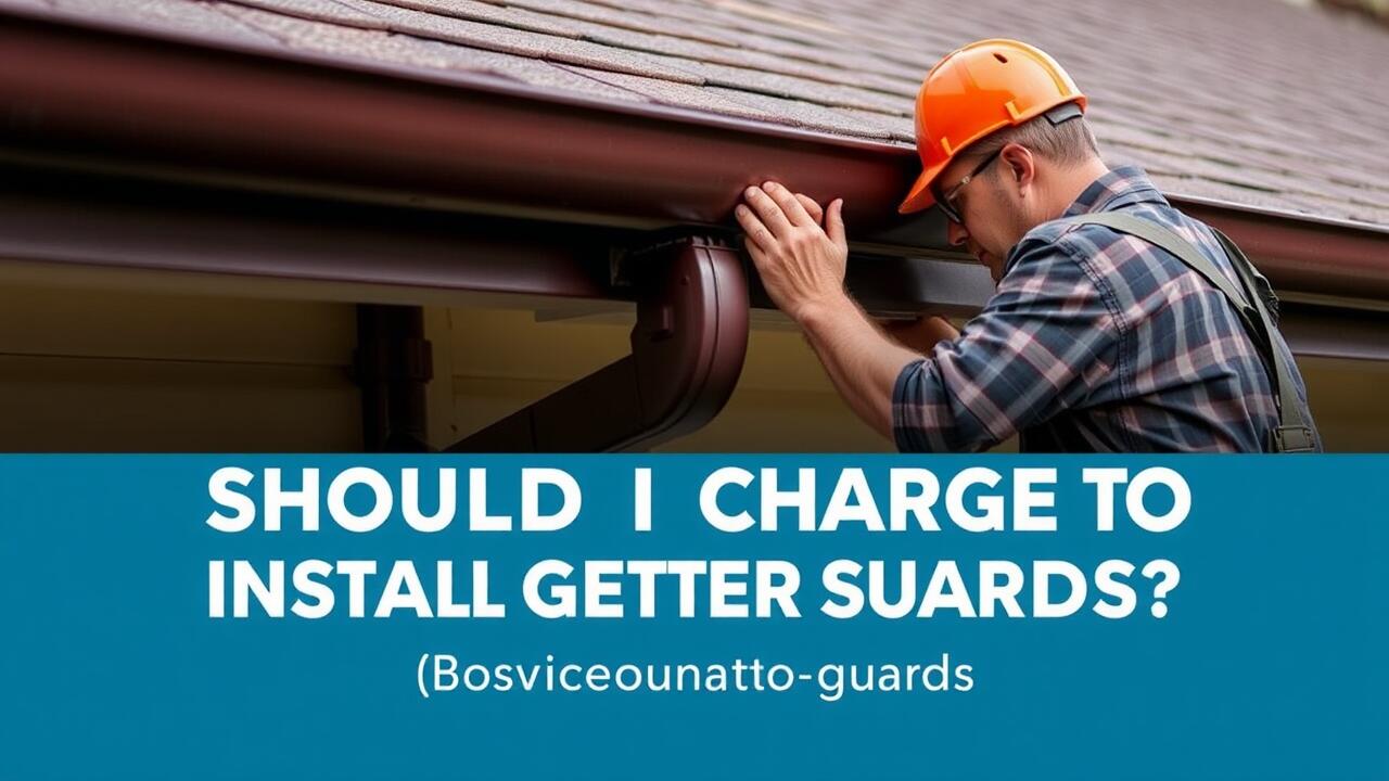 How much should I charge to install gutter guards?