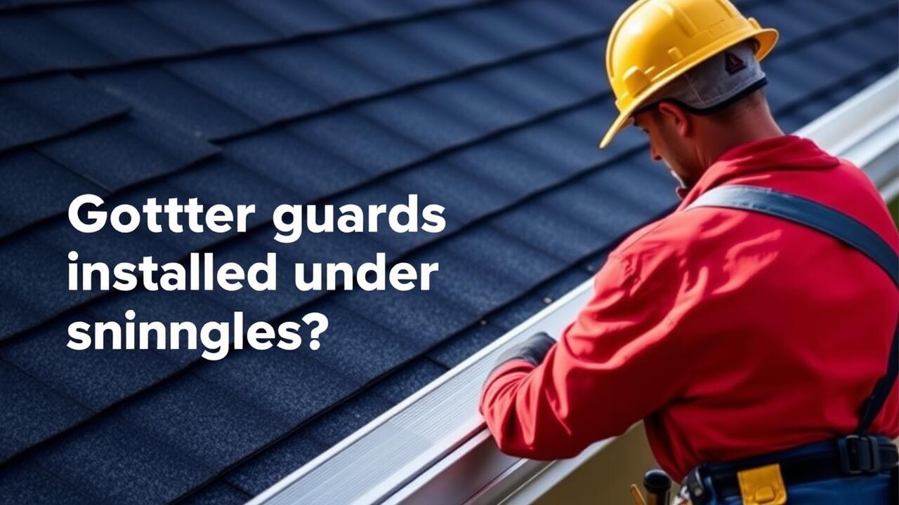 Should gutter guards be installed under shingles?