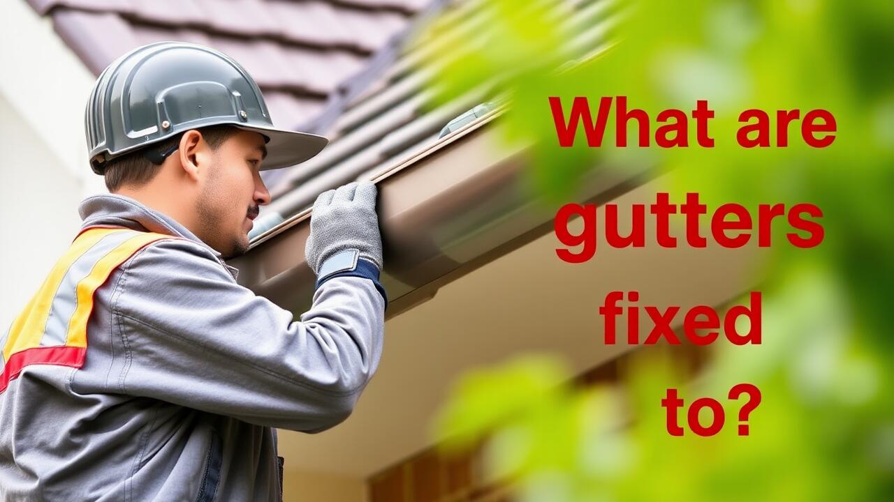 What are gutters fixed to?