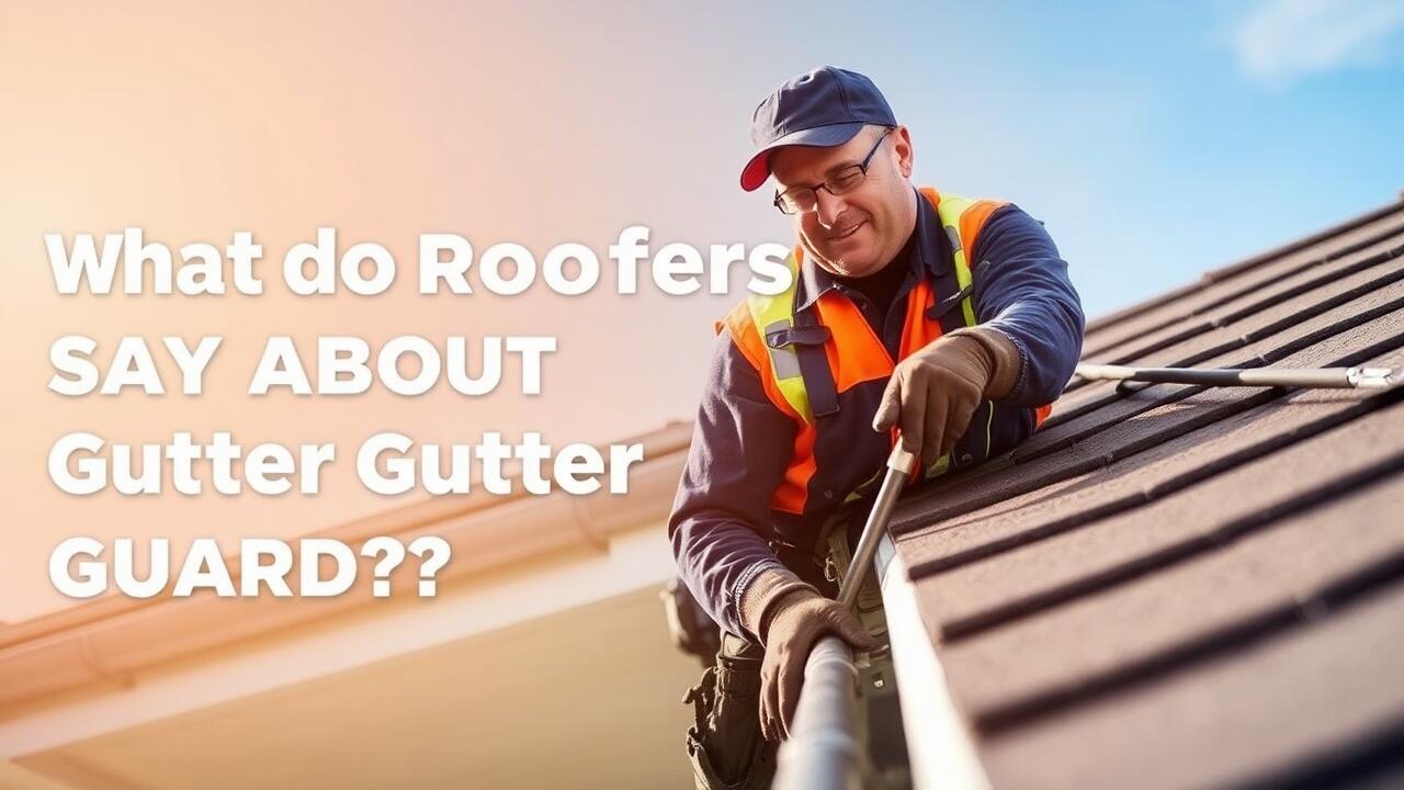 What do roofers say about gutter guards?