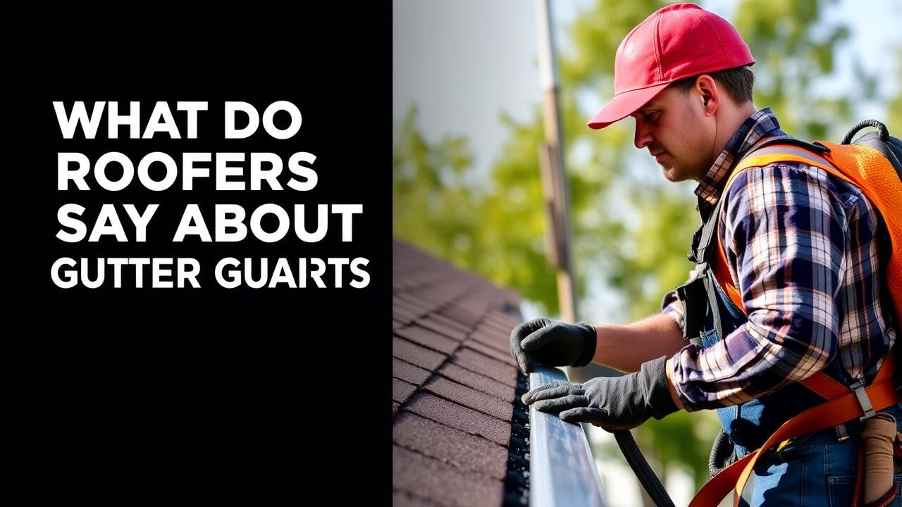 What do roofers say about gutter guards?