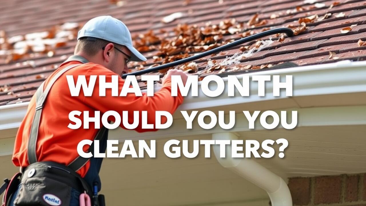 What month should you clean gutters?