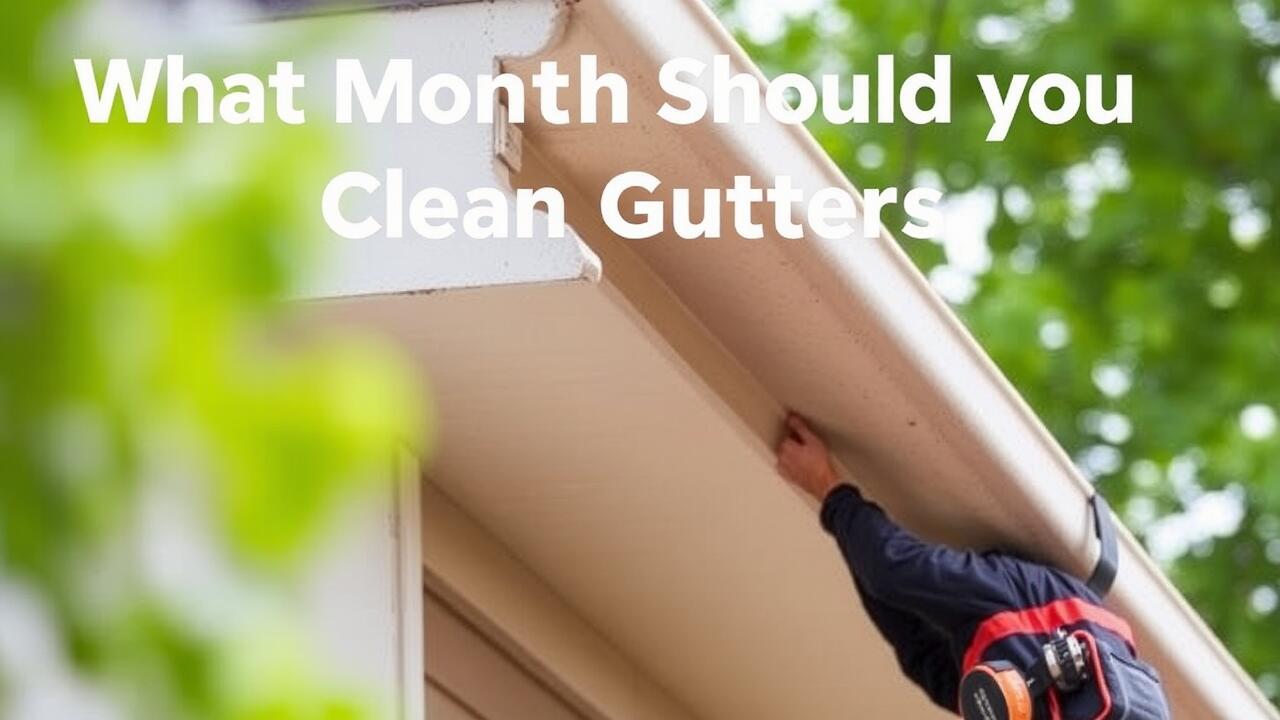 What month should you clean gutters?