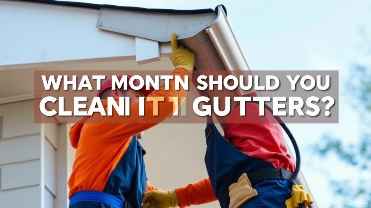 What month should you clean gutters?