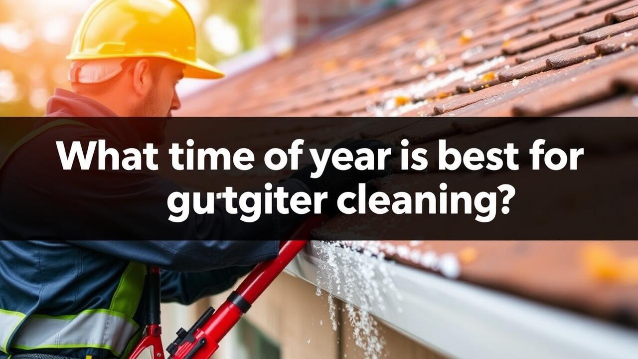 What time of year is best for gutter cleaning?