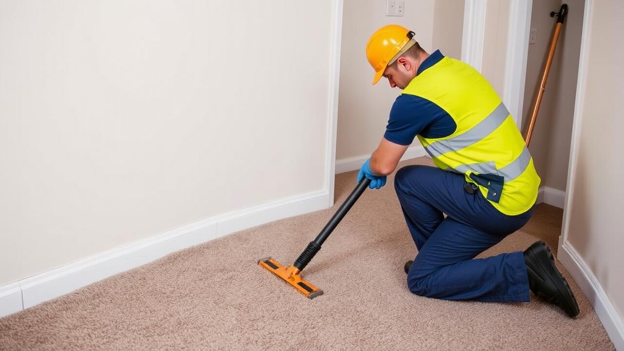 How to clean a subfloor after removing carpet?