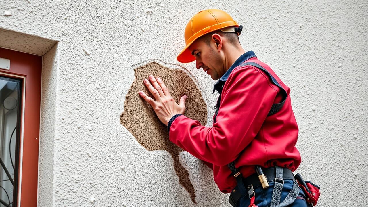 Applying a Scratch Coat for Stucco Patching  