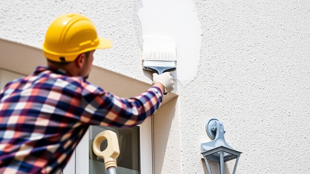 How do you prepare old stucco for painting?