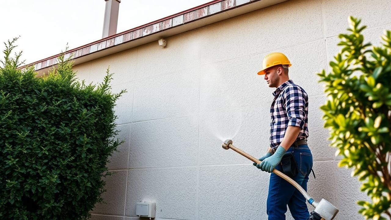 How do you remove and repair stucco?