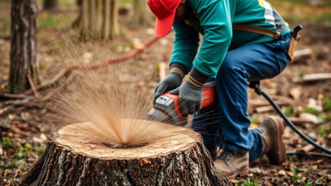 Does stump grinding include roots?