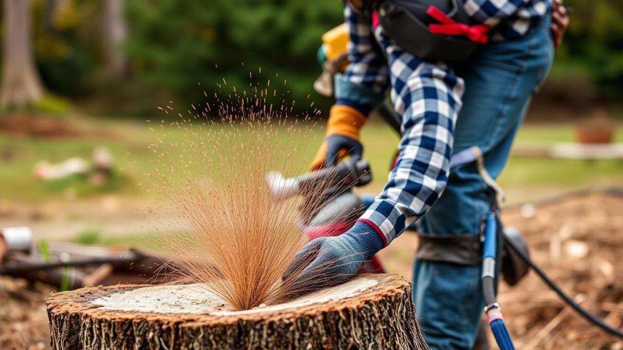 Stump Grinding in Old Fourth Ward, Atlanta