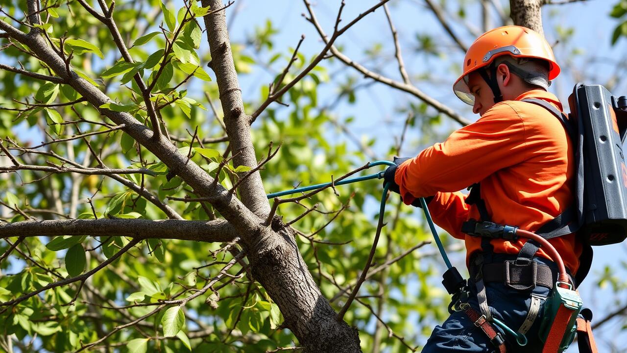 Tree Cabling and Bracing in South Downtown, Atlanta