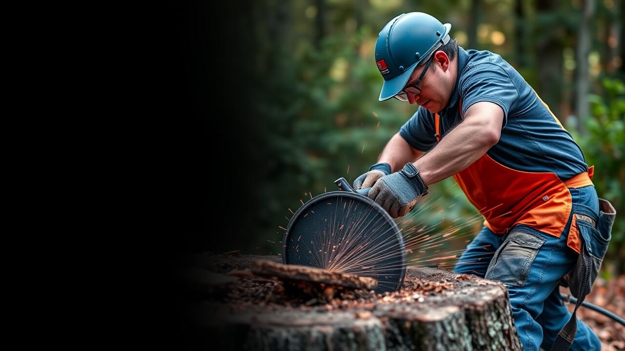 Using Chainsaws for Stump Grinding  