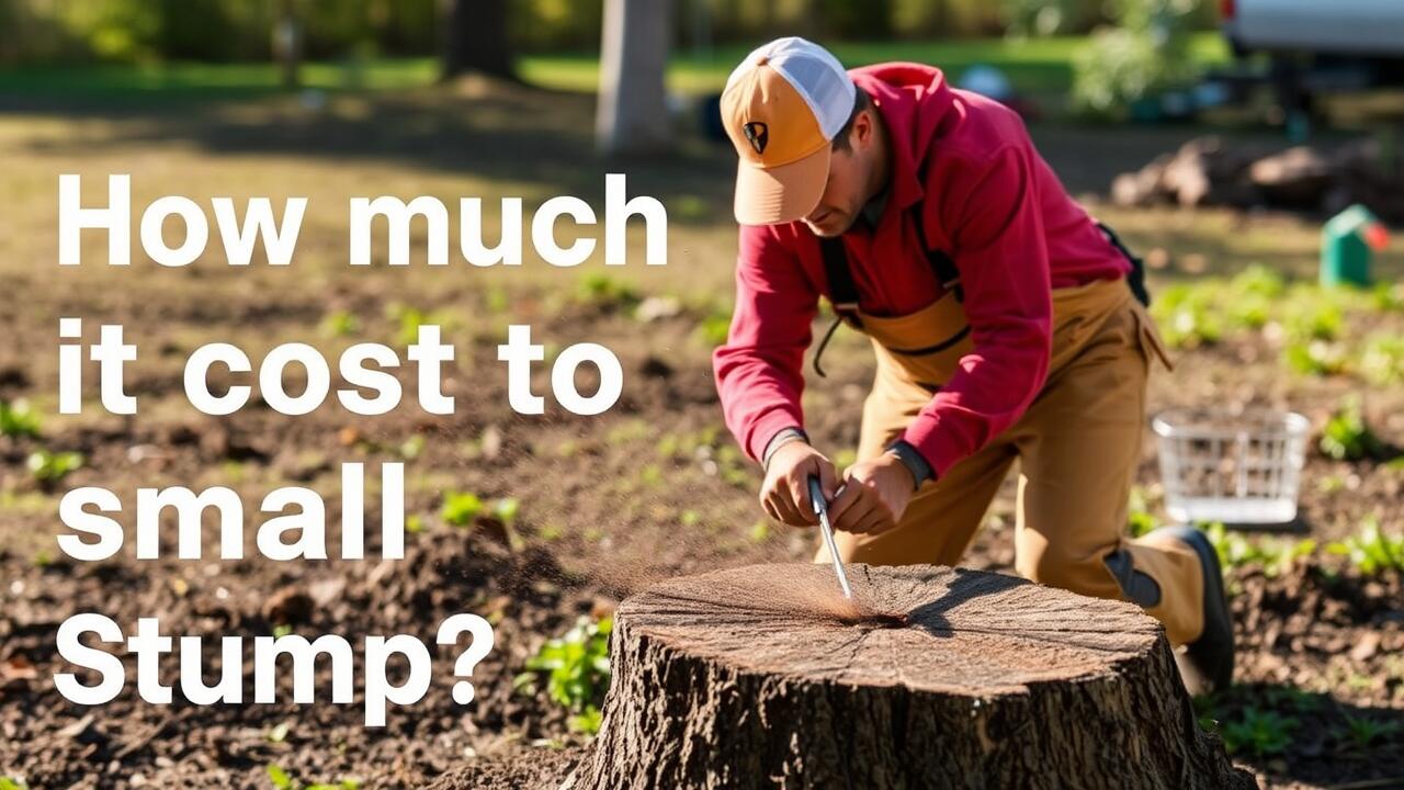 How much does it cost to grind a small stump?